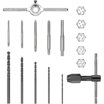 17pc Met Tap Die Set