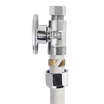 No Crimp PEX Straight Valve - 1/2" x 1/4"
