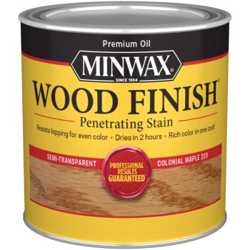 Minwax 22230 Penetrating Wood Stain, Colonial Maple ~ 1/2 Pint