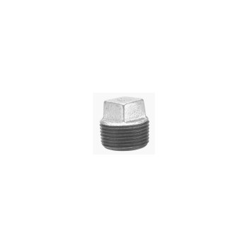 Square Head Plug, Galvanized Steel - 1-1/4"