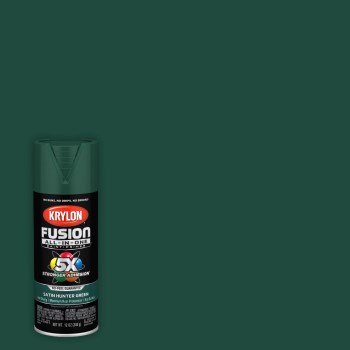 Krylon Fusion Spray Paint - Satin Hunter Green, 12 oz