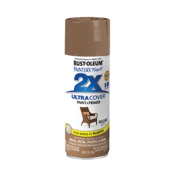 Rust-Oleum 2X Spray Paint  Latte Gloss   12 oz