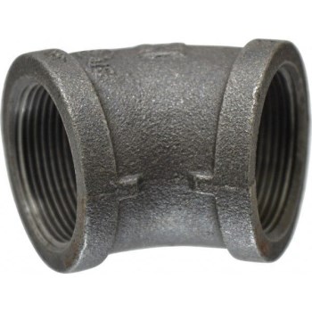 Anvil/Mueller 45-Degree Elbow, Black - 1-1/2"