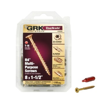 GRK R4 Multi-Purpose Screw - #8 x 1-1/2", 110pk
