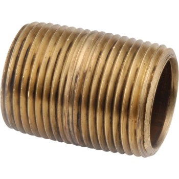 Lead Free Brass Close Nipple - 1/8"