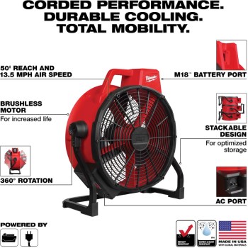 M18 Brushless Fan - 18"