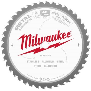 Milwaukee 48-40-4515 8-in. 42T Dry-Cut Metal Circular Saw Blade