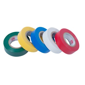 Electrical Tape  - Assorted Colors, 5 Pak ~ 1/2" x 20 ft