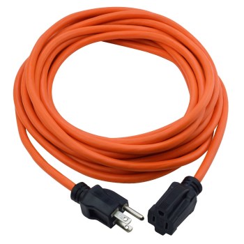 Prime Wire Outdoor Extension Cord, Orange - 16/3, 25 Ft