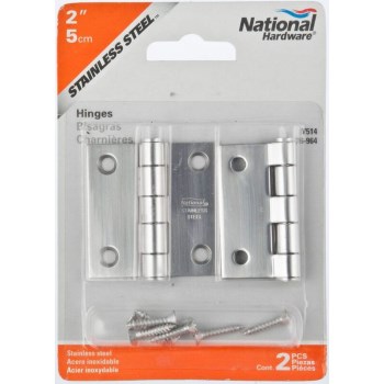 Stainless Steel Door Hinge,  2" x 2" 