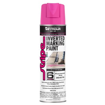 Stripe Marking Paint, Fluorescent Hot Pink - 20 oz