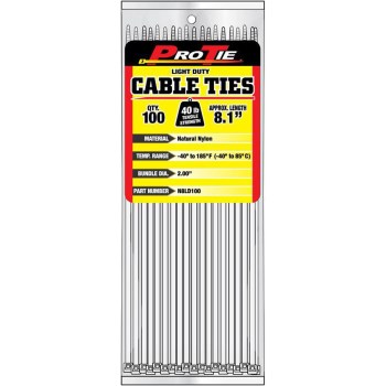 Cable Ties - 8.1", 100pk