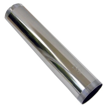 Larsen Threaded Lavatory Tailpiece, Satin Chrome 1-1/4" x 6"