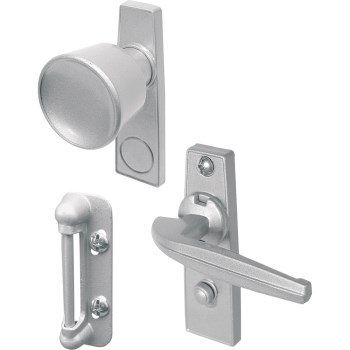 Tulip Knob Latch Set, Aluminum - 1-3/4"