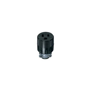 Vinyl Cord Outlet   Grounding   15 Amp   Gray