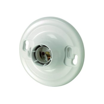 Keyless Lampholder, Top Wired - 4-Terminal, White