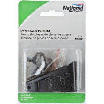 Door Closer Parts Kit, Black 