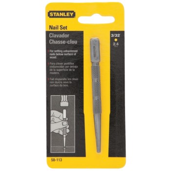 Stanley Steel Nail Set 3/32"