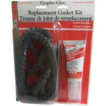Wood Stove Gasket Kit, Black Tape ~ 5/8" x 84"