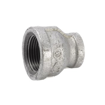 Anvil/Mueller Malleable Reducing Coupling, Galvanized - 1" x 1/2"