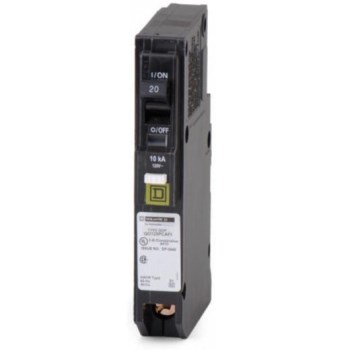 QO Plug-On Neutral CAFCI Circuit Breaker, 1-Pole - 20 Amp