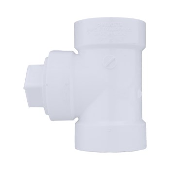 PVC DWV Cleanout Tee with Plug - 2"