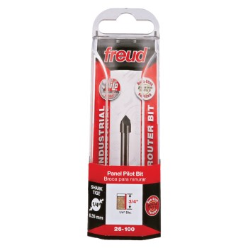 Freud Panel Pilot Bit, Single Flute - 1/4" x 2-1/4"