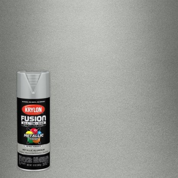 Krylon Fusion Spray Paint, Metallic Aluminum - 12 oz