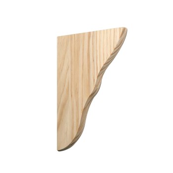 Keyhole Corbel, Unfinished Premium Pine - 3/4" x 5" x 8"