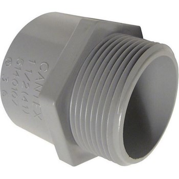 Cantex PVC Male Terminal Adapter - 1-1/2"