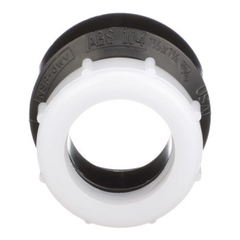 Charlotte ABS DWV Trap Adapter - 1-1/2" x 1-1/4"