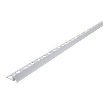 Aluminum Tile Reducer, Satin Clear - 3/8" x 96"
