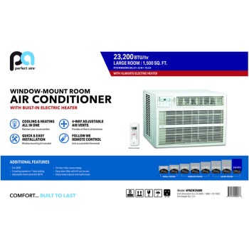 Perfect Aire 23,200 BTU Window AC W/ Heat