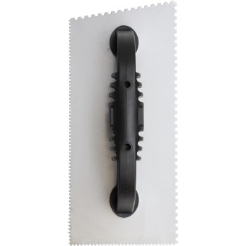 Marshalltown QLT Double Notch Trowel - 1/8" x 3/32" x 1/8" U, 9" x 4"