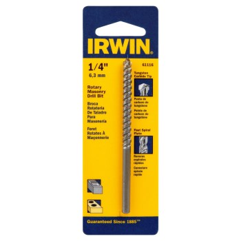 Irwin Rotary Masonry Drill Bit - 1/4" x 4"