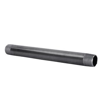 Pipe Nipple, Black Steel - 2" x 12"