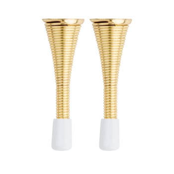 Spring Door Stop, Brass - 3", 2pk