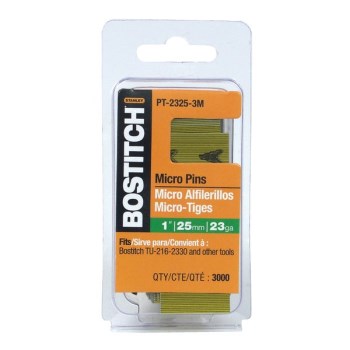 Bostitch 1" 23-Gauge Headless Pin Nails - 3000ct
