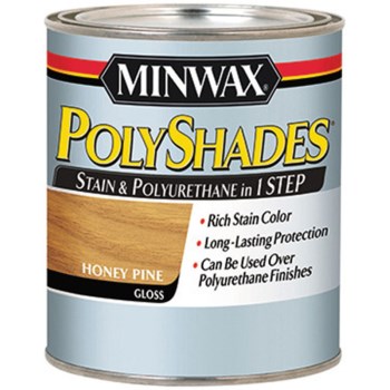 Minwax 21410 Polyshades Stain & Polyurethane, Honey Pine Gloss ~1/2 Pint