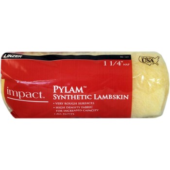IMPACT Pylam™  Synthetic Lambskin Roller Cover ~ 9" x 1 1/4" Nap