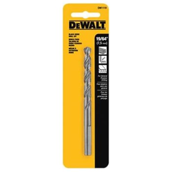 DeWalt Black Oxide Drill Bit - 19/64"