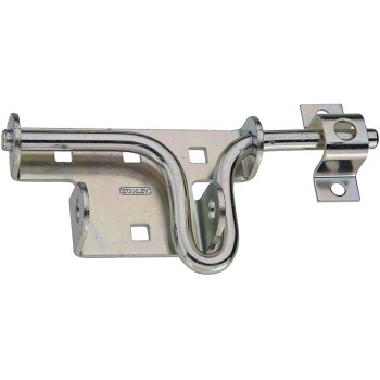 Sliding Bolt Latch, Zinc ~ 5.9" × 4.3" × 1.1"