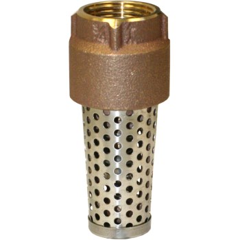 Red Brass Foot Valve ~ 3/4"