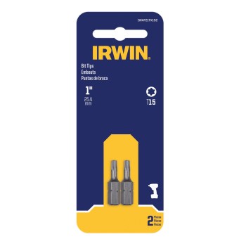 Irwin Impact T15 Torx Insert Bit    1", 2pk