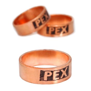 PEX Copper Crimp Ring - 3/8", 10pk