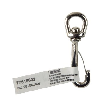Swiveling Round Eye Spring Snap - 1/4" x 2"