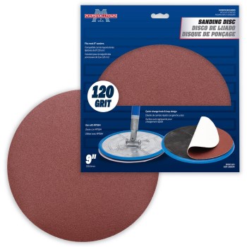 Marshalltown 9" Radial Sanding Disc, 120 Grit - 5-Pack