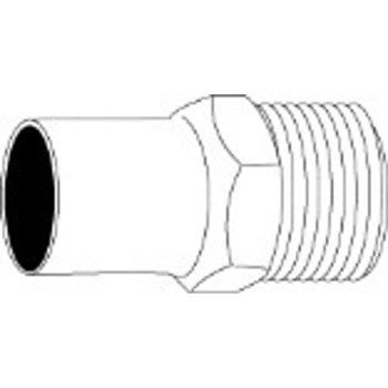 Copper Male Adapter, Reducing - 1/2" C x 3/4" MPT