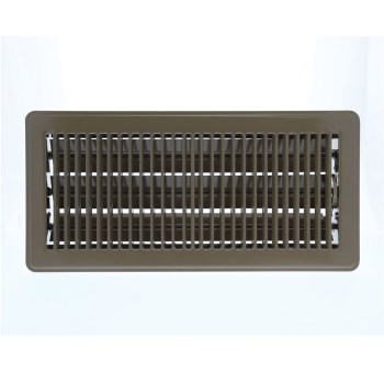 Hart & Cooley Floor Register, Brown - 2" x 12"