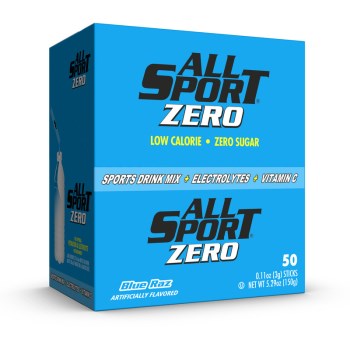 All Sport Zero Powder Sticks, Blue Raspberry - 50pk